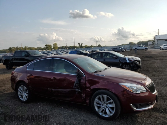 2016 Buick Regal Premium II with VIN 2G4GT5GX7G9174570, listed as a Copart auction lot 69968344 with 121,356 mi miles and Salvage Title. Bid and sale history available at carsss.com. Image 4.