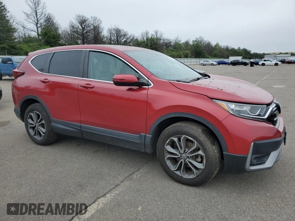 2021 Honda CR-V EX with VIN 5J6RW2H54MA007240, listed as a Copart auction lot 59720135 with 39,199 mi miles and Salvage title. Bid and sale history available at DreamBid. Image 4.