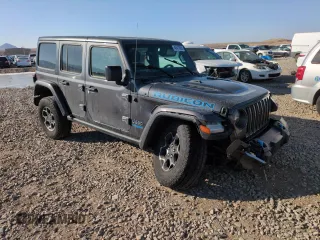 2022 Jeep Wrangler Unlimited Rubicon with VIN 1C4JJXR62NW169992, listed as a Copart auction lot 42417805 with 43,852 mi miles and Salvage title. Bid and sale history available at DreamBid. Image 4.