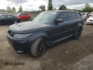 2020 Land Rover Range Rover Sport SVR with VIN SALWZ2RE2LA718179, listed as a Copart auction lot 73362244 with 78,055 mi miles and Salvage Title. Bid and sale history available at carsss.com. Image 1.