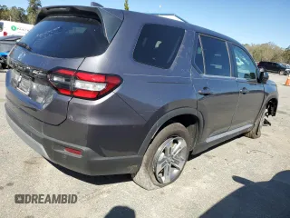 2025 Honda Pilot EX-L with VIN 5FNYG1H41SB062653, listed as a Copart auction lot 49490615 with 1,091 mi miles and Salvage Title. Bid and sale history available at carsss.com. Image 3.