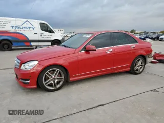 2012 Mercedes-Benz C 350 Sport with VIN WDDGF5HB9CA654824, listed as a Copart auction lot 80903644 with 177,531 mi miles and Salvage Title. Bid and sale history available at DreamBid. Image 1.