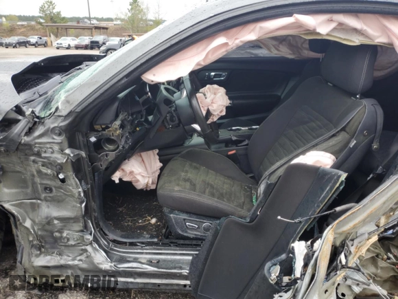 2015 Ford Mustang EcoBoost with VIN 1FA6P8TH8F5395181, listed as a Copart auction lot 48570474 with Not provided miles and Salvage title. Bid and sale history available at DreamBid. Image 7.