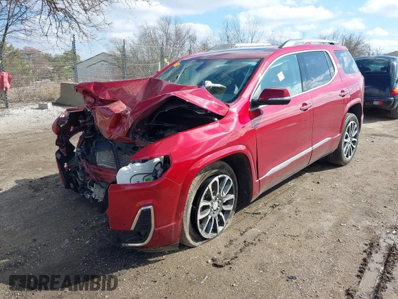 2020 GMC Acadia Denali with VIN 1GKKNXLS3LZ143383, listed as a IAAI auction lot 41864863 with 1 mi miles. Bid and sale history available at carsss.com. Image 21.