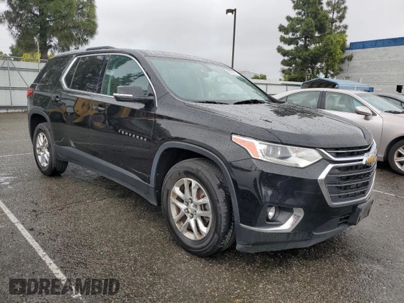 2018 Chevrolet Traverse LT Cloth with VIN 1GNERGKW1JJ249464, listed as a Copart auction lot 55763815 with 107,766 mi miles and Clean Title. Bid and sale history available at carsss.com. Image 4.