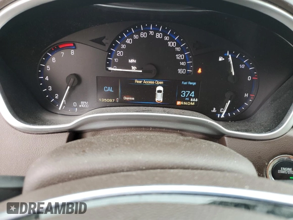 2016 Cadillac SRX Performance Collection with VIN 3GYFNCE31GS580002, listed as a Copart auction lot 62667475 with 135,097 mi miles and Salvage title. Bid and sale history available at DreamBid. Image 9.