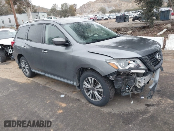 2018 Nissan Pathfinder SL with VIN 5N1DR2MN8JC647427, listed as a IAAI auction lot 41801427 with 148,741 mi miles. Bid and sale history available at carsss.com. Image 1.