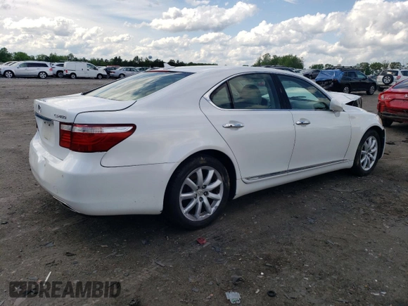 2007 Lexus LS 460 z VIN JTHBL46F775046147, wystawiony jako Copart lot #54709945 z przebiegiem 144 997 mil mil oraz Szkoda całkowita • Salvage title. Historia ofert i sprzedaży dostępna na DreamBid. Obrazek 3.