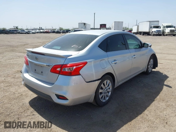 2016 Nissan Sentra S with VIN 3N1AB7AP2GY272202, listed as a IAAI auction lot 41735127 with 111,961 mi miles. Bid and sale history available at carsss.com. Image 4.