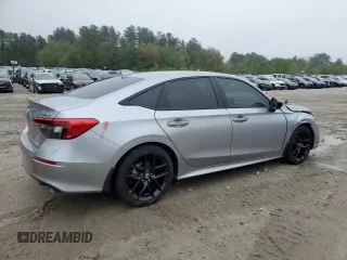 2024 Honda Civic Sport with VIN 2HGFE2F50RH500809, listed as a Copart auction lot 55809535 with 1,258 mi miles and Salvage Title. Bid and sale history available at DreamBid. Image 3.