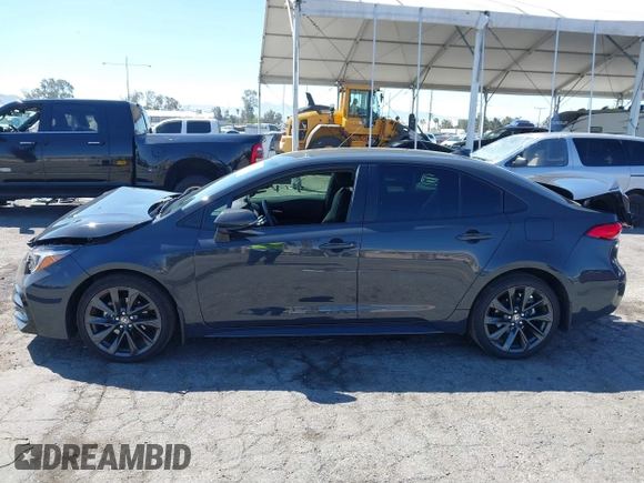 2023 Toyota Corolla Hybrid LE with VIN JTDBCMFEXP3018606, listed as a IAAI auction lot 41857107 with 46,038 mi miles. Bid and sale history available at carsss.com. Image 14.