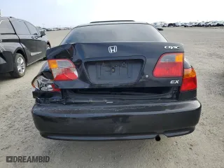 1999 Honda Civic EX with VIN 2HGEJ8641XH531176, listed as a Copart auction lot 50145445 with 138,366 mi miles and Salvage Title. Bid and sale history available at carsss.com. Image 6.