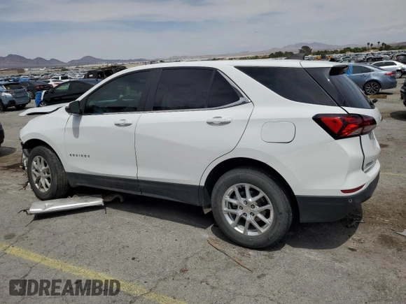 2023 Chevrolet Equinox LT with VIN 3GNAXKEG7PL114695, listed as a Copart auction lot 58258595 with Not provided miles and Salvage title. Bid and sale history available at DreamBid. Image 2.