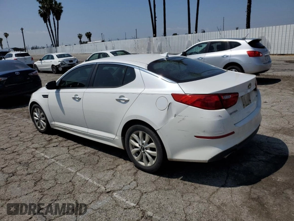 2015 Kia Optima LX with VIN KNAGM4A70F5630499, listed as a Copart auction lot 54708485 with 117,093 mi miles and Clean Title. Bid and sale history available at DreamBid. Image 2.
