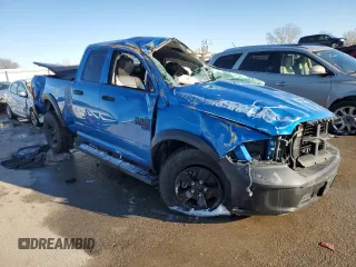 2022 Ram 1500 Tradesman with VIN 1C6RR7FG4NS156765, listed as a Copart auction lot 47787415 with 63,099 mi miles and Salvage title. Bid and sale history available at DreamBid. Image 4.