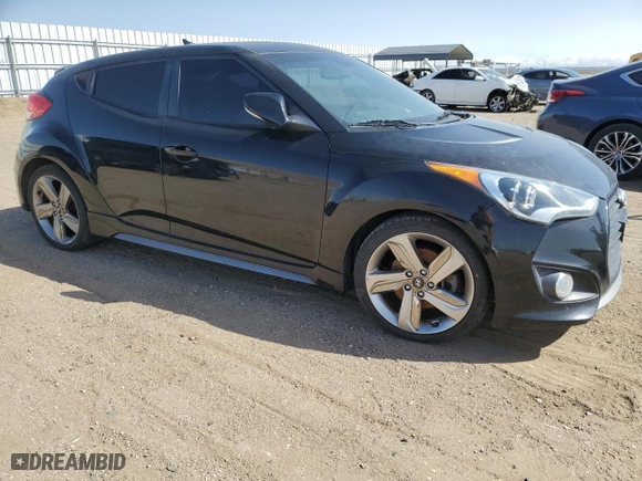 2015 Hyundai Veloster Turbo with VIN KMHTC6AE5FU243513, listed as a Copart auction lot 51278955 with 153,629 mi miles and Clean Title. Bid and sale history available at carsss.com. Image 4.