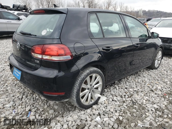 2012 Volkswagen Golf TDI z VIN WVWDM7AJ4CW350268, wystawiony jako Copart lot #85113574 z przebiegiem 184 847 mil mil oraz Szkoda całkowita • Salvage title. Historia ofert i sprzedaży dostępna na DreamBid. Obrazek 3.