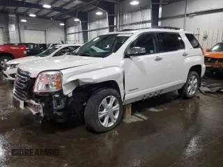 2017 GMC Terrain SLT z VIN 2GKFLUEK0H6184320, wystawiony jako Copart lot #55843315 z przebiegiem 44 946 mil mil oraz Szkoda całkowita • Salvage title. Historia ofert i sprzedaży dostępna na DreamBid. Obrazek 1.