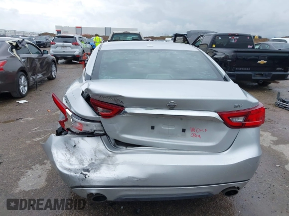 2017 Nissan Maxima SL with VIN 1N4AA6AP9HC396154, listed as a IAAI auction lot 41908840 with 107,811 mi miles and . Bid and sale history available at DreamBid. Image 6.