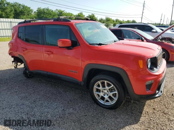 2020 Jeep Renegade Latitude with VIN ZACNJBBB8LPL41025, listed as a Copart auction lot 55120655 with 75,101 mi miles and Clean title. Bid and sale history available at DreamBid. Image 4.