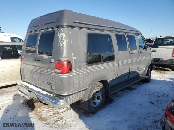 1995 Dodge Ram Van with VIN 2B6HB21Y8SK511698, listed as a Copart auction lot 88028615 with NaN miles and Salvage Title. Bid and sale history available at carsss.com. Image 3.