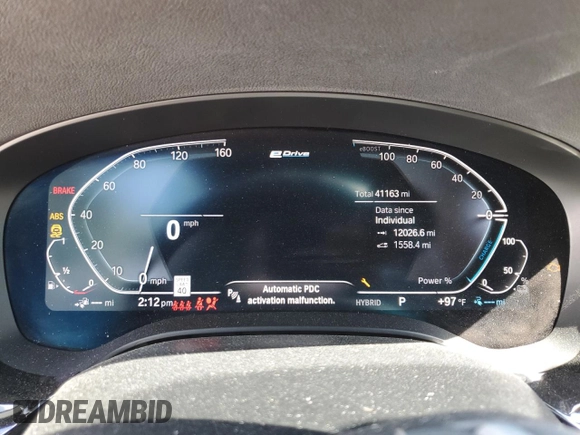 2023 BMW 5 Series 530e with VIN WBA13AG03PCL74146, listed as a Copart auction lot 50576685 with 41,163 mi miles and Salvage title. Bid and sale history available at DreamBid. Image 9.