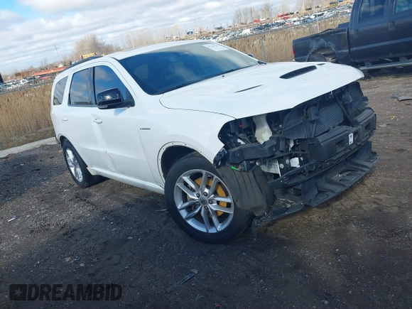 2023 Dodge Durango R/T Plus with VIN 1C4SDHCT5PC553205, listed as a IAAI auction lot 41740140 with 63,083 mi miles and . Bid and sale history available at DreamBid. Image 1.