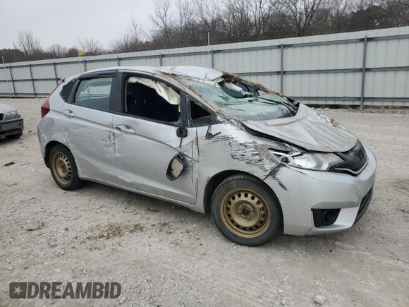 2015 Honda Fit LX with VIN 3HGGK5G52FM740860, listed as a Copart auction lot 44438335 with Not Provided miles and Salvage Title. Bid and sale history available at carsss.com. Image 4.