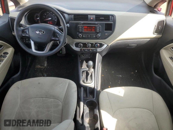 2013 Kia Rio LX with VIN KNADM5A36D6235563, listed as a Copart auction lot 52642405 with 126,034 mi miles and Salvage Title. Bid and sale history available at DreamBid. Image 8.