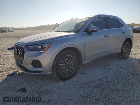 2022 Audi Q3 Premium with VIN WA1AUCF31N1006249, listed as a Copart auction lot 44422395 with 41,862 mi miles and Non Repairable. Bid and sale history available at carsss.com. Image 1.