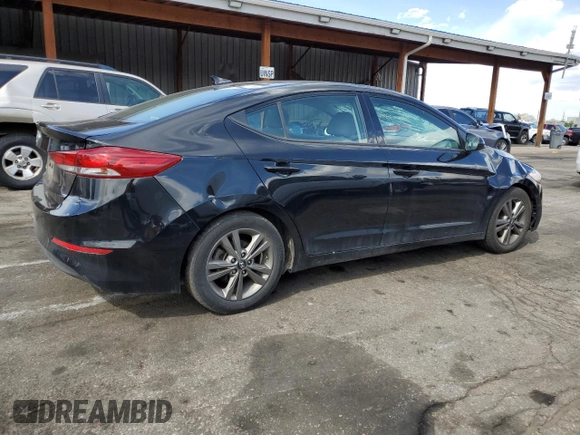 2018 Hyundai Elantra SEL with VIN 5NPD84LF6JH397266, listed as a Copart auction lot 54344385 with 51,536 mi miles and Non Repairable. Bid and sale history available at DreamBid. Image 3.