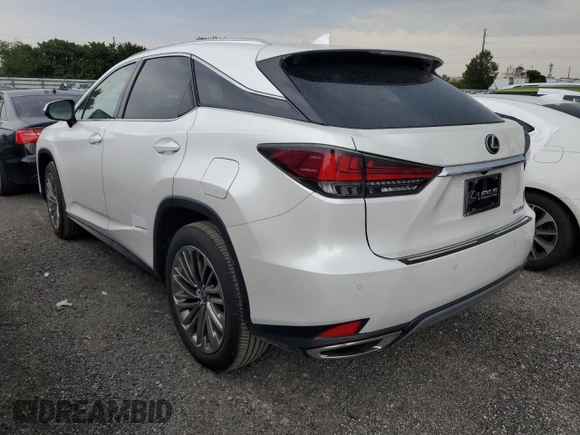2022 Lexus RX 350 with VIN 2T2JZMDAXNC332024, listed as a Copart auction lot 49921753 with 12,416 mi miles and . Bid and sale history available at DreamBid. Image 2.