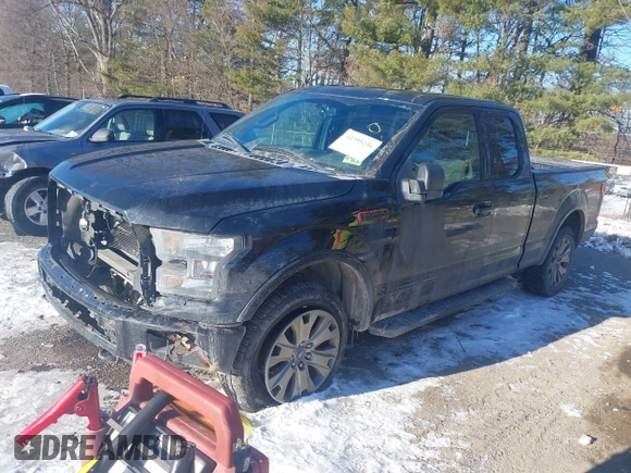 2017 Ford F-150 XL with VIN 1FTFX1EF1HFA23112, listed as a IAAI auction lot 41395236 with 96,848 mi miles. Bid and sale history available at carsss.com. Image 2.
