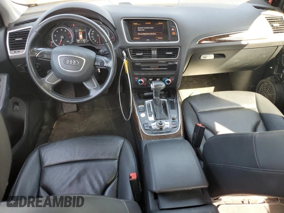 2015 Audi Q5 Premium Plus with VIN WA1LFAFP5FA136367, listed as a Copart auction lot 55158815 with 76,426 mi miles and Salvage title. Bid and sale history available at DreamBid. Image 8.