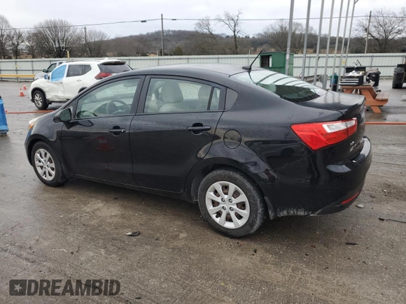 2013 Kia Rio LX with VIN KNADM4A30D6293873, listed as a Copart auction lot 43334195 with 65,571 mi miles and Salvage Title. Bid and sale history available at DreamBid. Image 2.