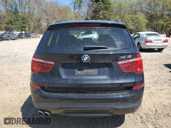 2015 BMW X3 xDrive28i with VIN 5UXWX9C51F0D50006, listed as a Copart auction lot 55312035 with 158,404 mi miles and Clean Title. Bid and sale history available at DreamBid. Image 6.