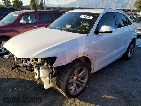2016 Audi Q3 Premium Plus with VIN WA1BFCFSXGR021956, listed as a Copart auction lot 71396492 with 80,654 mi miles. Bid and sale history available at carsss.com. Image 1.