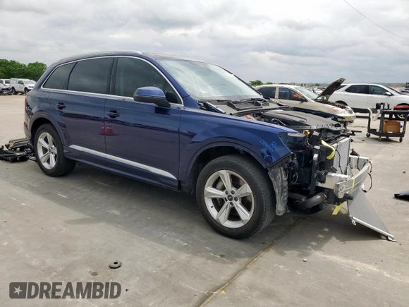 2023 Audi Q7 Premium with VIN WA1ACBF76PD006622, listed as a Copart auction lot 54844615 with 17,101 mi miles and Salvage title. Bid and sale history available at DreamBid. Image 4.