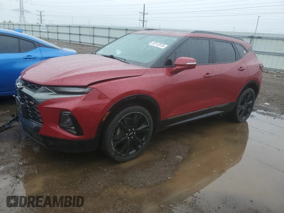 2019 Chevrolet Blazer RS z VIN 3GNKBERS9KS570361, wystawiony jako Copart lot #55112515 z przebiegiem 85 822 mil mil oraz Szkoda całkowita • Salvage title. Historia ofert i sprzedaży dostępna na DreamBid. Obrazek 1.
