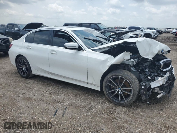 2022 BMW 3 Series 330i with VIN 3MW5R1J07N8C63497, listed as a Copart auction lot 54549985 with Not provided miles and Salvage title. Bid and sale history available at DreamBid. Image 4.
