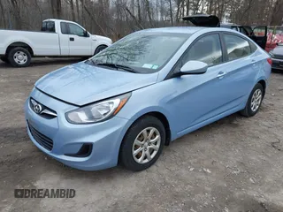 2012 Hyundai Accent GLS with VIN KMHCT4AE9CU158285, listed as a IAAI auction lot 42020423 with 98,904 mi miles. Bid and sale history available at carsss.com. Image 2.