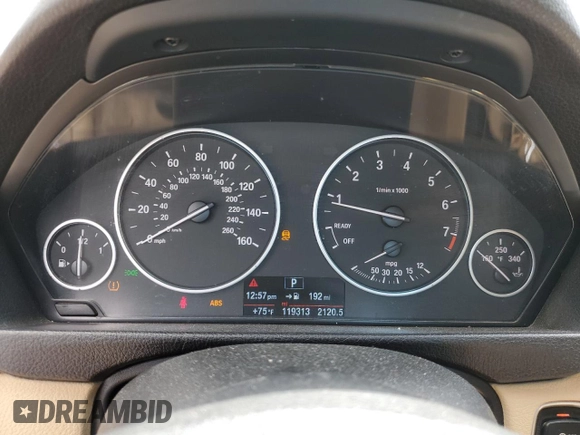 2016 BMW 3 Series 320i with VIN WBA8A9C51GK617172, listed as a Copart auction lot 51018965 with 119,313 mi miles and Salvage Title. Bid and sale history available at carsss.com. Image 9.