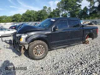 2018 Ford F-150 XL with VIN 1FTEW1E50JFC96098, listed as a Copart auction lot 57806825 with 158,648 mi miles and Salvage title. Bid and sale history available at DreamBid. Image 1.