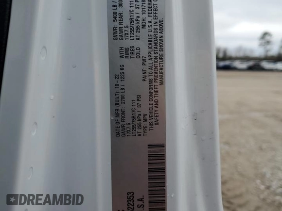 2023 Jeep Wrangler Sport S with VIN 1C4HJXDN3PW522353, listed as a Copart auction lot 86645234 with 17,562 mi miles and Salvage Title. Bid and sale history available at DreamBid. Image 13.