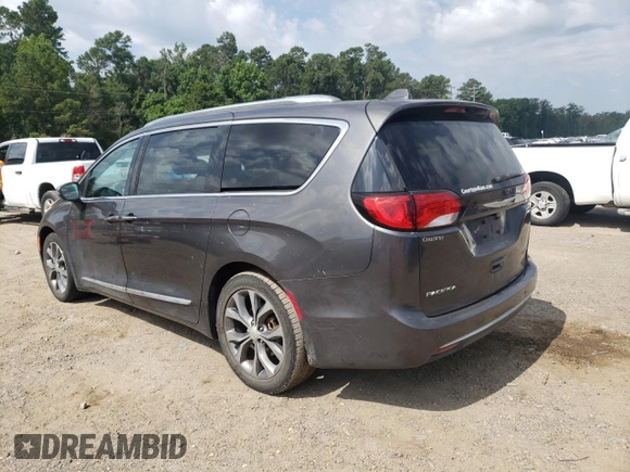 2017 Chrysler Pacifica Limited with VIN 2C4RC1GGXHR644646, listed as a Copart auction lot 63326395 with 85,700 mi miles and Salvage title. Bid and sale history available at DreamBid. Image 2.