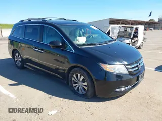 2015 Honda Odyssey EX-L with VIN 5FNRL5H68FB079528, listed as a IAAI auction lot 41893783 with 90,371 mi miles and . Bid and sale history available at carsss.com. Image 1.