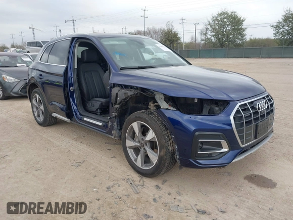 2023 Audi Q5 Premium Plus z VIN WA1BBAFY2P2078231, wystawiony jako IAAI lot #41601204 z przebiegiem 35 007 mil mil oraz . Historia ofert i sprzedaży dostępna na DreamBid. Obrazek 1.