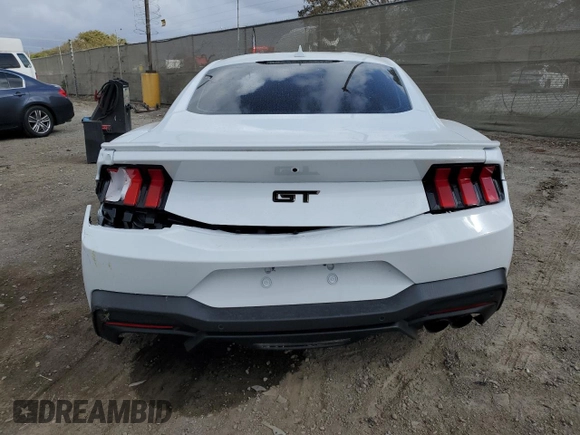 2024 Ford Mustang GT with VIN 1FA6P8CF4R5431239, listed as a Copart auction lot 44819705 with 0 mi miles and Salvage Title. Bid and sale history available at carsss.com. Image 6.