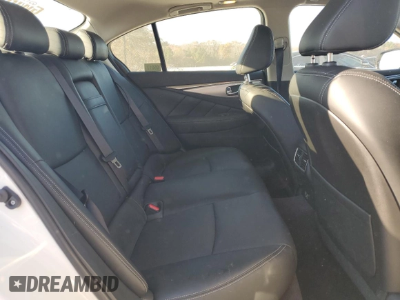 2024 Infiniti Q50 Luxe with VIN JN1EV7BP7RM600453, listed as a Copart auction lot 82838974 with 9,596 mi miles and Salvage title. Bid and sale history available at DreamBid. Image 10.