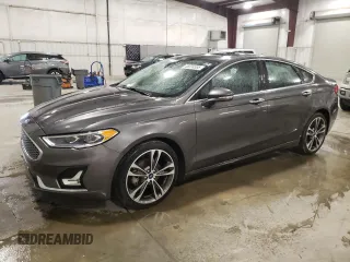 2019 Ford Fusion Titanium with VIN 3FA6P0D96KR222453, listed as a Copart auction lot 48074555 with 122,998 mi miles and Salvage Title. Bid and sale history available at carsss.com. Image 1.